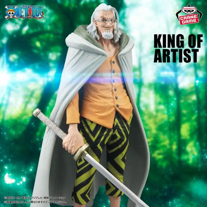 In Stock [Genuine] Bandai Banpresto One Piece King of Artist Silvers.rayleigh Anime Figure Model Doll Collector Figurine Toys