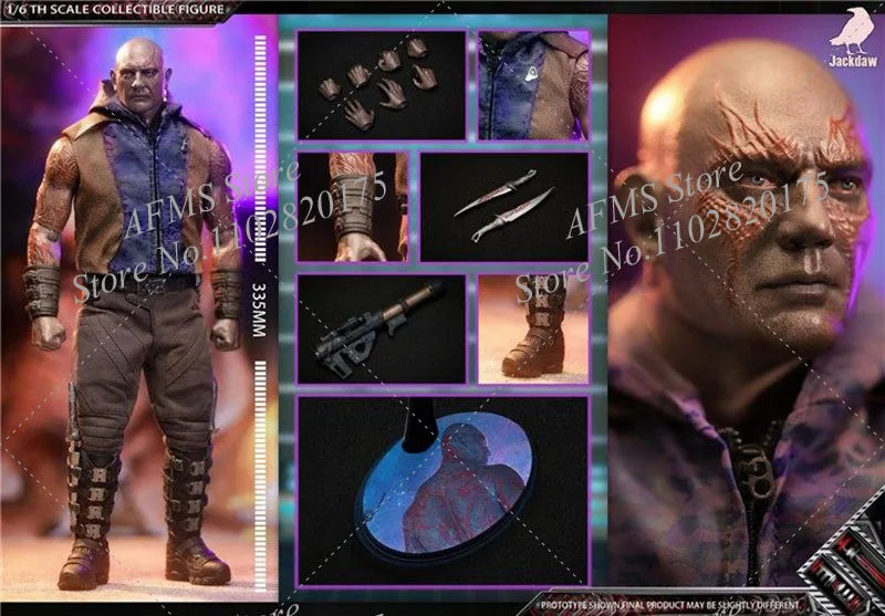 Jackdaw JD013 1/6 Scale Collectible Figure Guardians Of The Galaxy Destroyer Killer Douglas 12Inch Male Soldier Action Figure