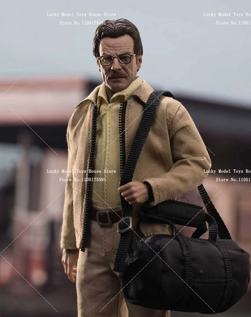 Manipple Studio 1/12 Collectible Old White Cloth Action Figure Breaking Bad Chemical Teacher 6inch Man Soldier Model Gifts