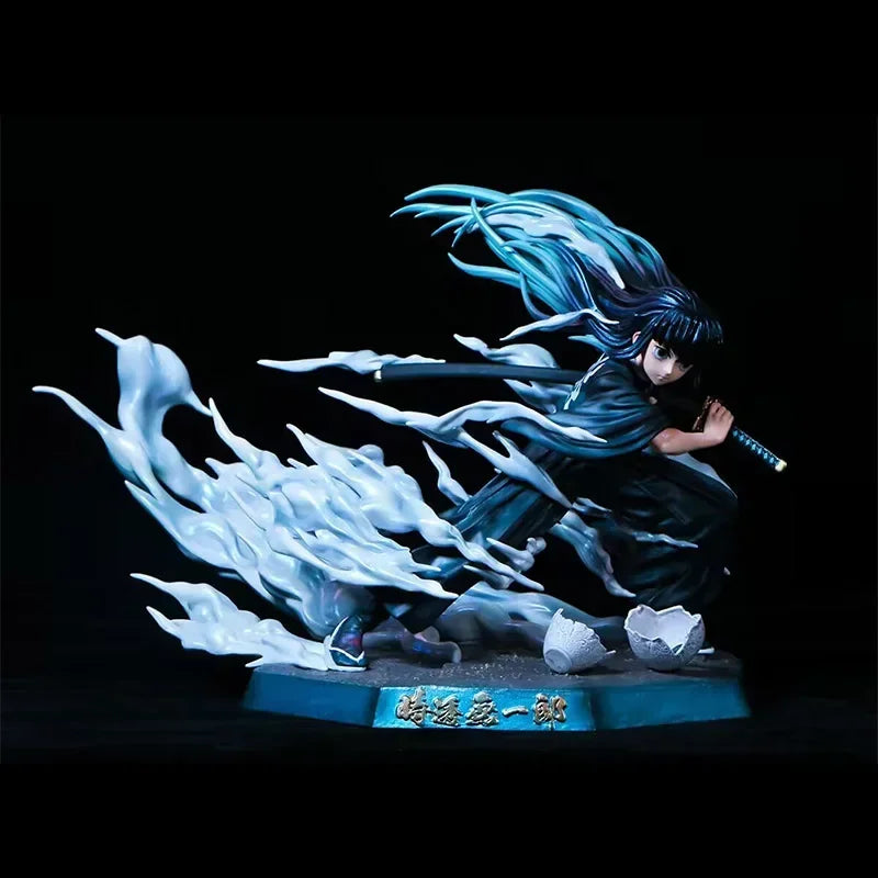 Anime Demon Slayer Zenitsu Figur Akaza Action Figure Kochou Shinobu Figure Kokushibo PVC Figurine Model Desk Ornaments Toys Gift