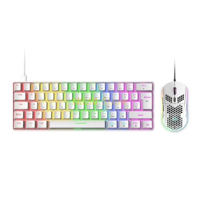 Gaming Keyboard Mouse Wired LED Backlit Multimedia USB Ergonomic Gamer Keyboard Waterproof Optical Gamer Mouse Sets best sale