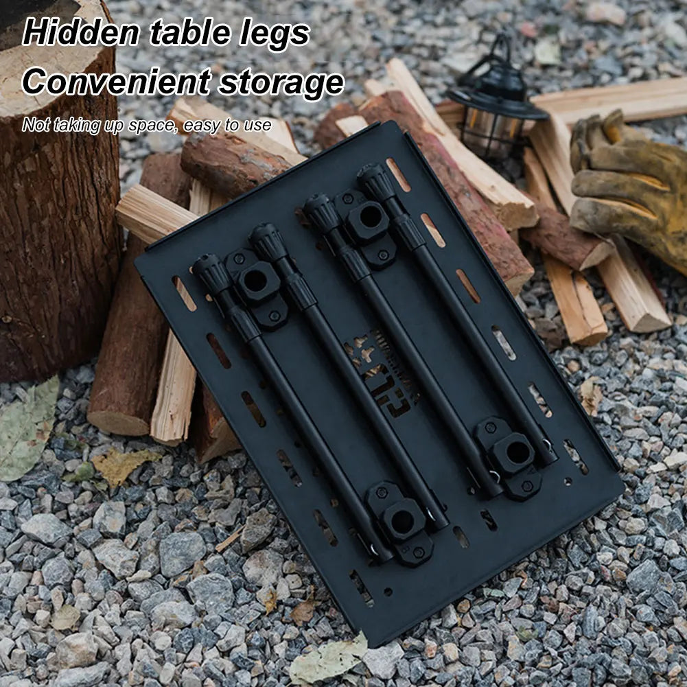 IGT 1 Unit Mazar Lightweight Portable Folding Table Multifunction Expanded Foldable Camp Table for Camping Hiking Picnic Tool