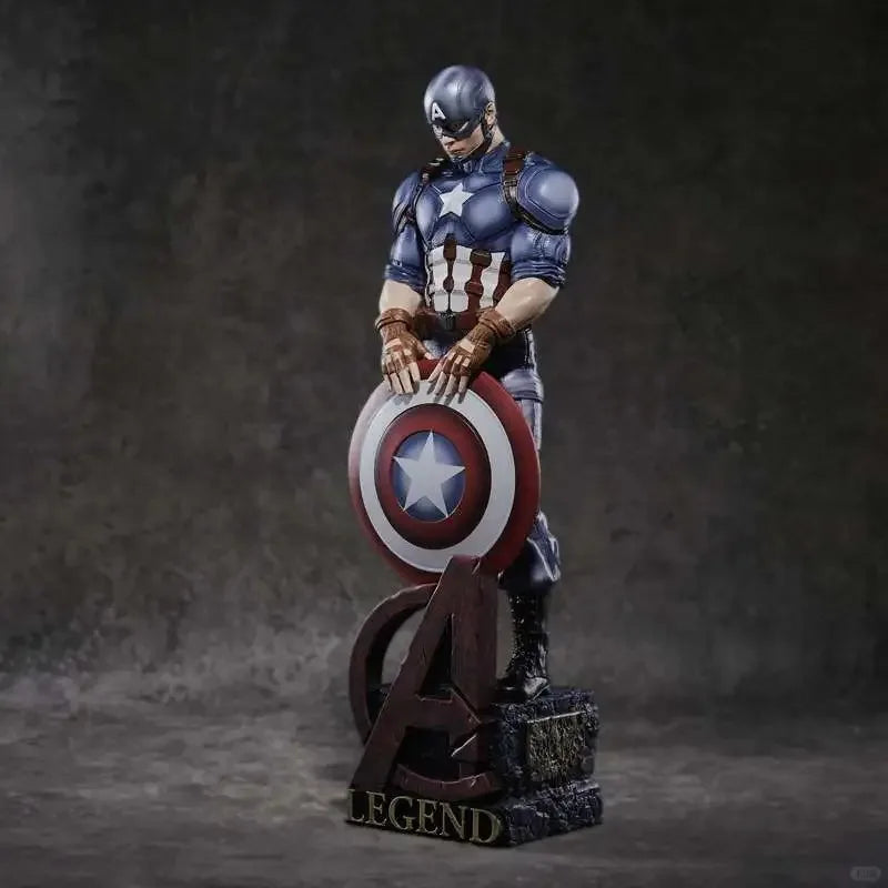54 cm Filmfigur Captain America Avengers Iron Man Ornamente Exquisite und lebensechte Sammlung Modell Desktop-Dekor Jungen Geschenke