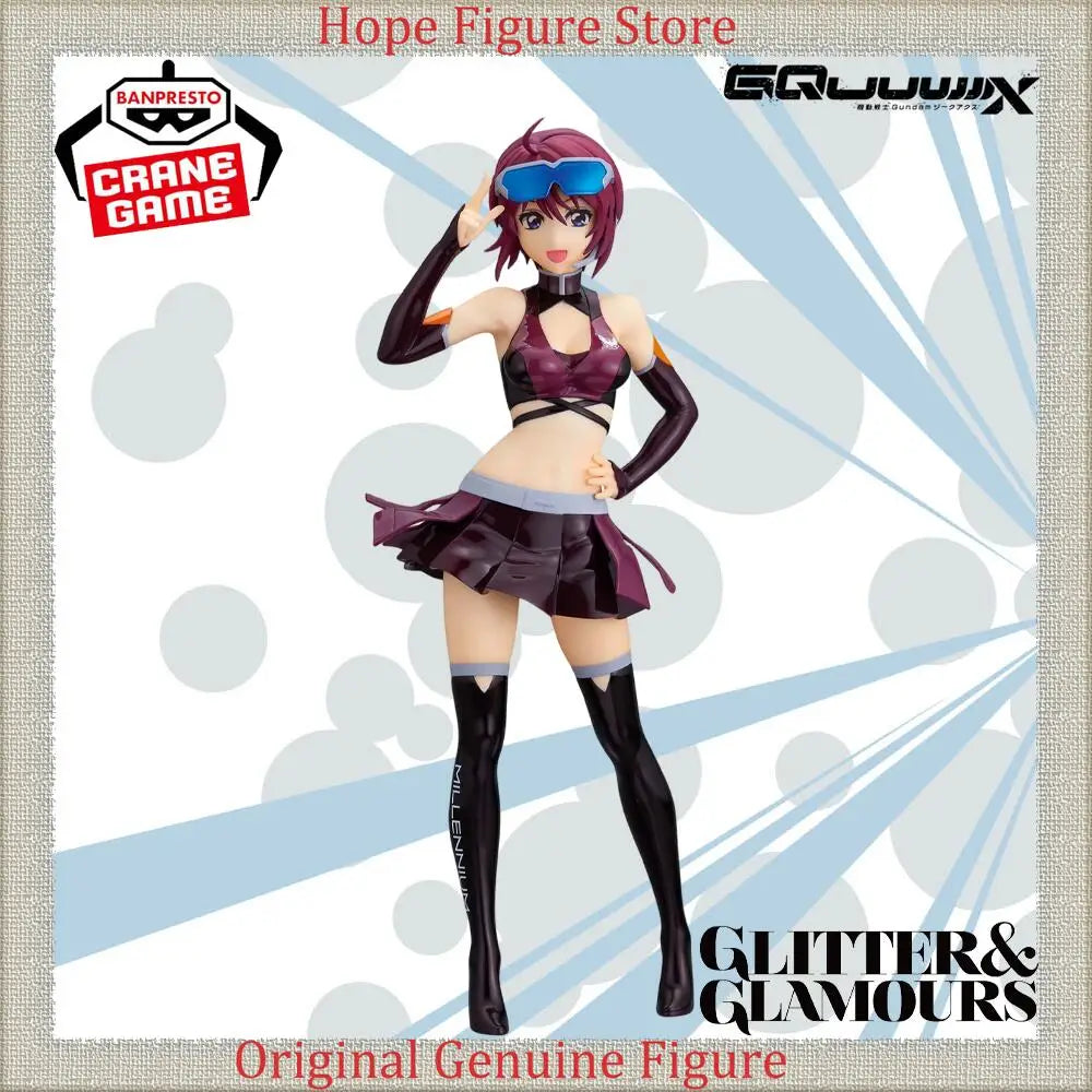 Officially Licensed Banpresto Glitter&Glamours Racing Lunamaria Hawke Figure Anime Mobile Suit Gundam Seed Freedom Model Toy