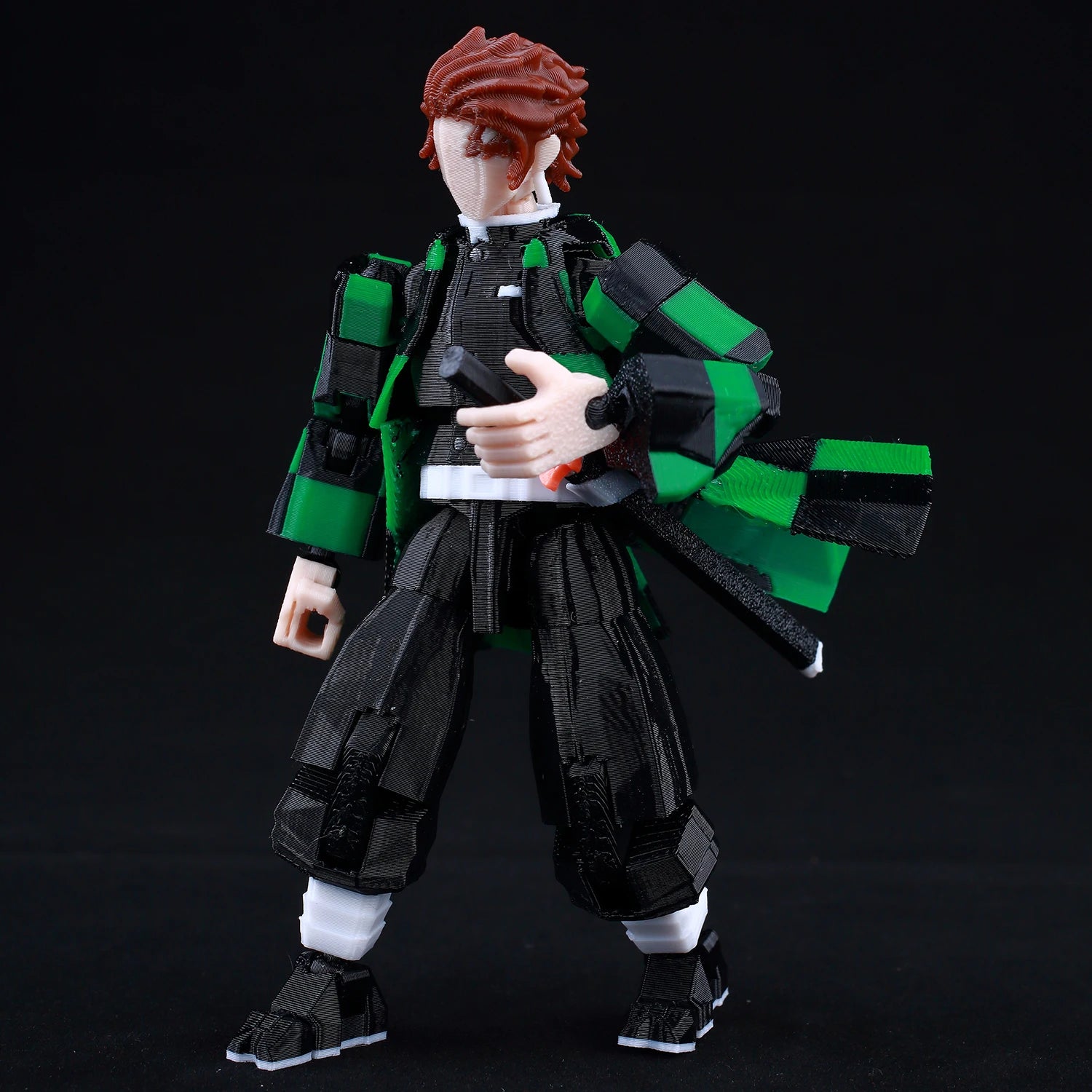 9L 3D-gedruckter Tanjiro Kamado Demon Slayer Lucky T13 Dummy 13 bewegliche Shapeshift-Actionfiguren Schaufensterpuppenspielzeug für Anime-Fans