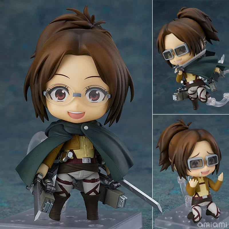 #2001 Mikasa Ackerman Attack on Titan Anime Figure Hange Zoe Shingeki no Kyojin Action Figure Erwin Smith Figure Model Doll Toys