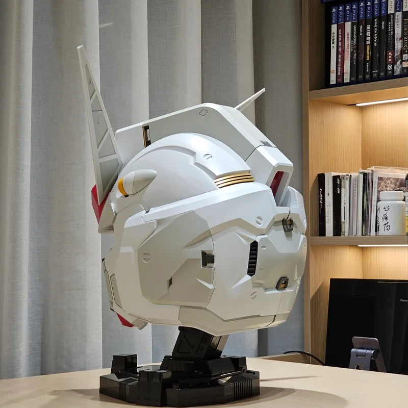 RX-78-2 Ganso Yuan Zu Mobile Suit Helmet Wearable Luminous Helmet Cos Comic Exhibition Model Figures Decorative Gift Collectible