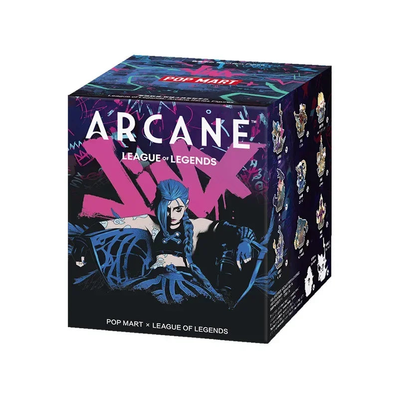 POP MART LEAGUE OF LEGENDS ARCANE Serie Blind Box Spielzeug Kawaii Anime Action Figure Caixa Caja Überraschung Mystery Box Puppen Mädchen