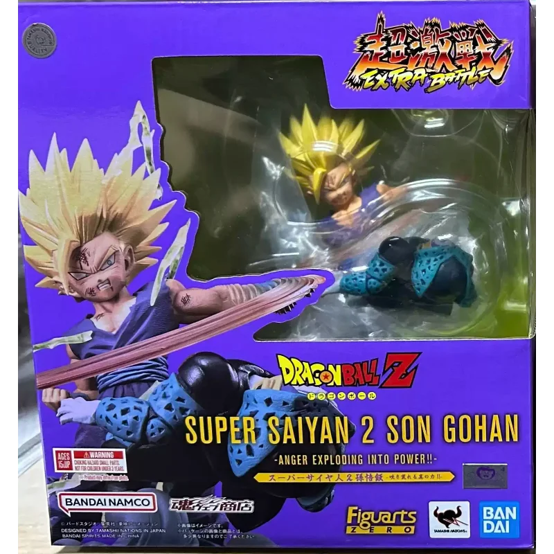 Bandai Original Figuarts Zero Dragon Ball Z Cell Arc Super Saiyan 2 Gohan Anime Action Figure Model Toy Gift