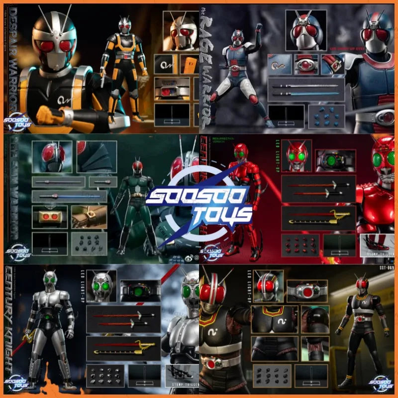 New Stock Soosootoys SST-070 SST-071 1/6 Scale Masked Rider Black Shadow Moon  Drama 12-inch Full Set Action Figure Soldier Toys