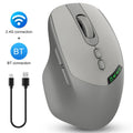 Dual Mode Wireless Charging Mouse Ergonomic Mute Bluetooth Mouse 2.4G Office Gaming Universal Portable Mouse For PC Android IOS