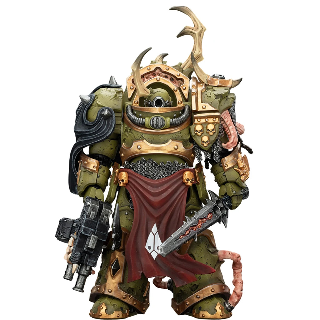 HIPLAY JOYTOY Warhammer 40K Horus Heresy Death Guard Plague Marine Icon bearer Blightlord Terminator 1/18 Scale Action Figure
