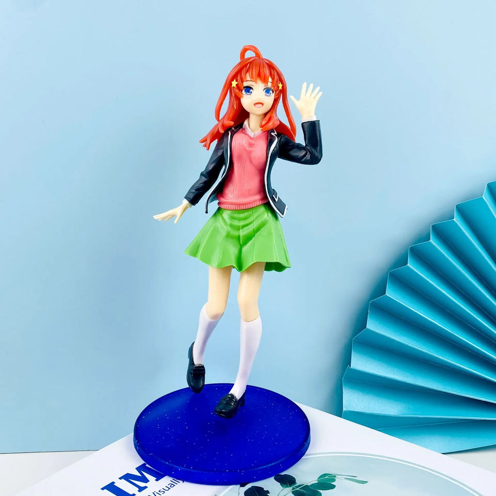 20CM Anime Figure Vital School Uniform The Quintessential Quintuplets Ichika Nino Miku Yotsuba Itsuki  Model Dolls Toy Gift PVC
