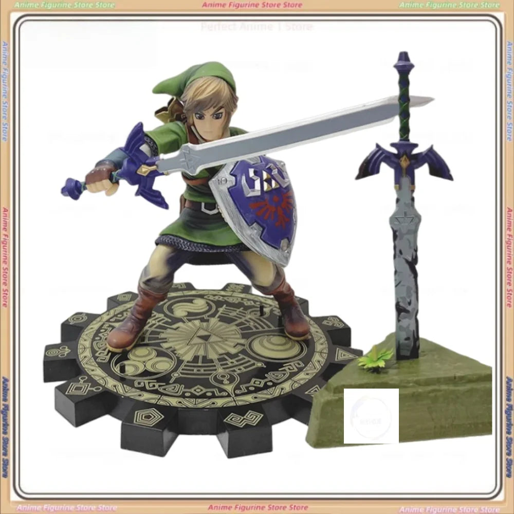 Anime Zelda Legend Figure Skyward Link Action Figure Master Sword Skyward Cool Doll Desktop Ornament Collection Gift For Child