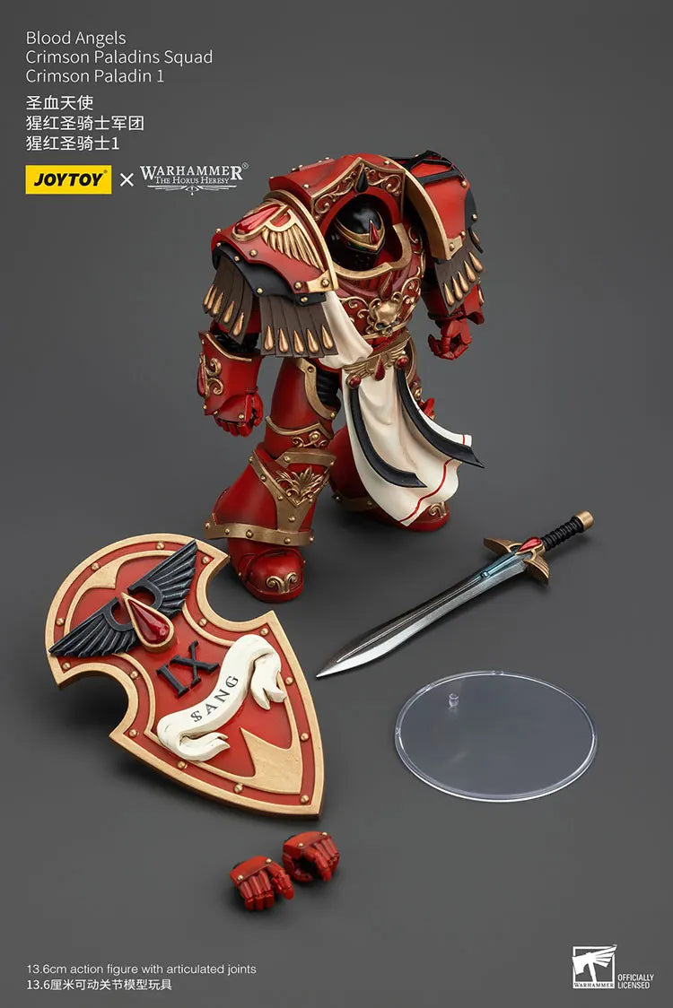 JOYTOY Warhammer "The Horus Heresy" Blood Angels Crimson Paladins Squad Crimson Paladin 1 Action Figures Doll Decoration Toys