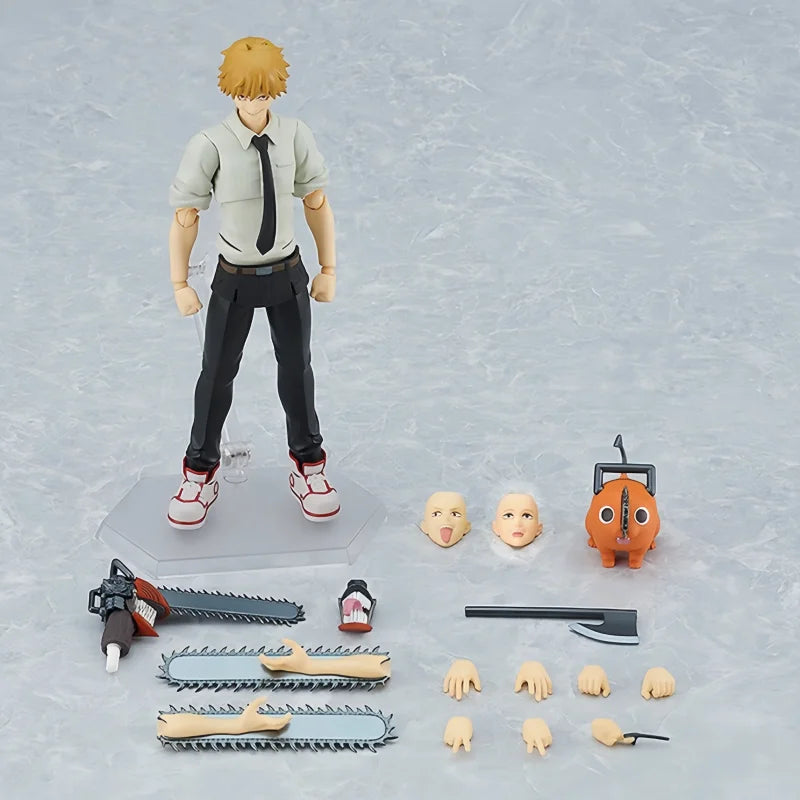 Neuer Verkauf Figma Max-586 Kettensäge Denji Hochwertige bewegliche Actionfigur Spielzeugmodell Ornament Dekoration Überraschungsgeschenk Spielzeug