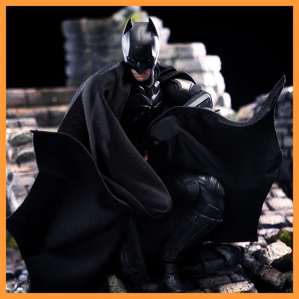 INART 1/12 Maßstab Batman Dark Knight Rise Bale Umhang Cape Schal für 6 Zoll Actionfigur Modell Spielzeug