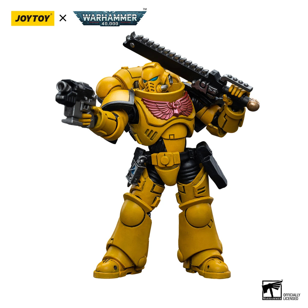 JOYTOY Warhammer 40K 1/18 Action Figure Imperial Fists Intercessors Anime figures Toys
