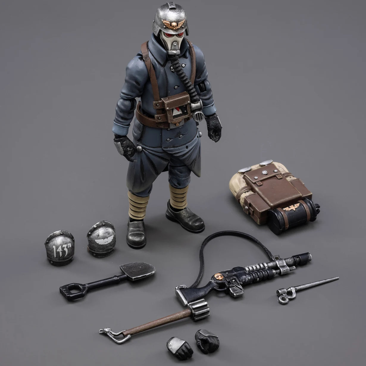 JOYTOY Dark Sources Warhammer 40K Krieger Death Korps Veteran Squad Astral Army 1/18 Movable Soldier Man