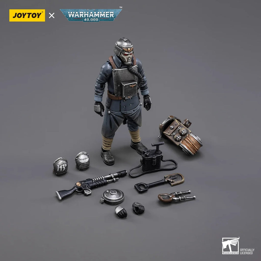 【MT】 JOYTOY 1/18 Action Figure Warhammer 40K Astra Militarum Death Korps of Krieg Veteran Squad Anime Figures Toys Model