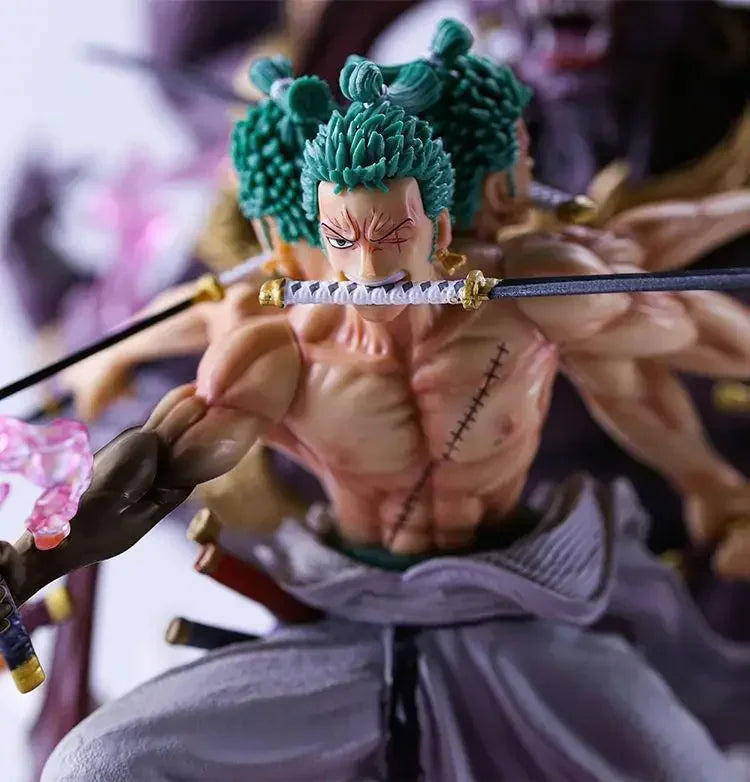 52 см One Piece Nine Sword Style Asura Zoro Фигура Голяма Аниме Статуя Епична Колекционерска Модел Декорация Орнаменти Подарък за Мъже