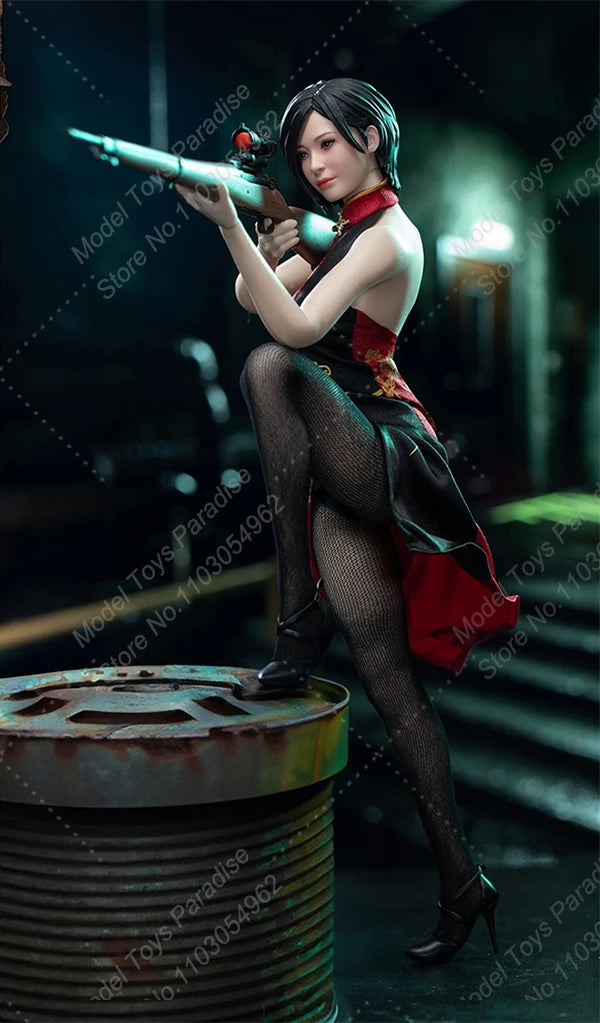 SWTOYS FS065 1/6 Scale Miss Ada Wong Action Figure with Movable Eyes Qipao Version Collectible 12' Women Soldier Toy Model Gift