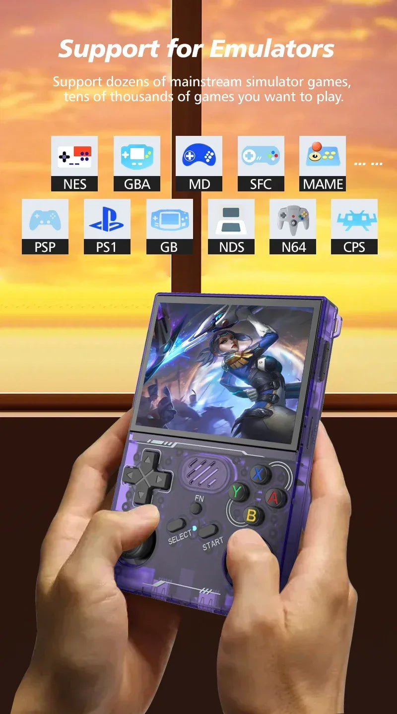 R36S updated R36XX Retro Handheld Game Console Linux ARKOS 3.5Inch IPS Screen