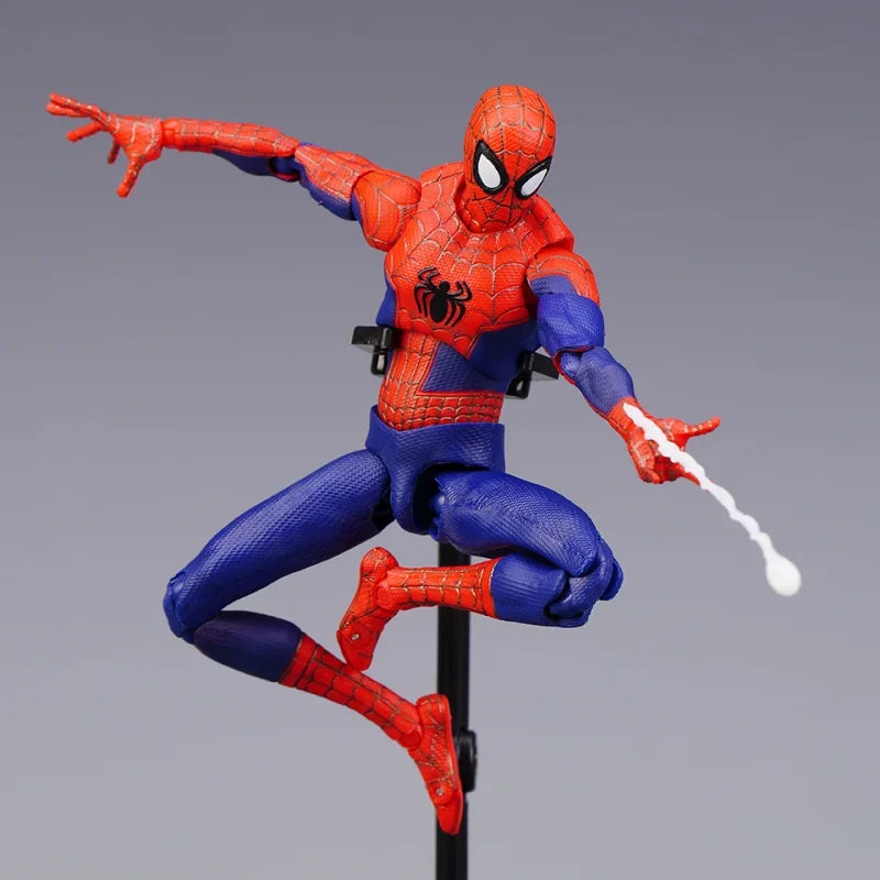 Disney Spiderman Figure Spider-Man Into The Spider-Verse Sv Peter B. Parker Sentinel Miles Action Figures Model Toys Kids Gift