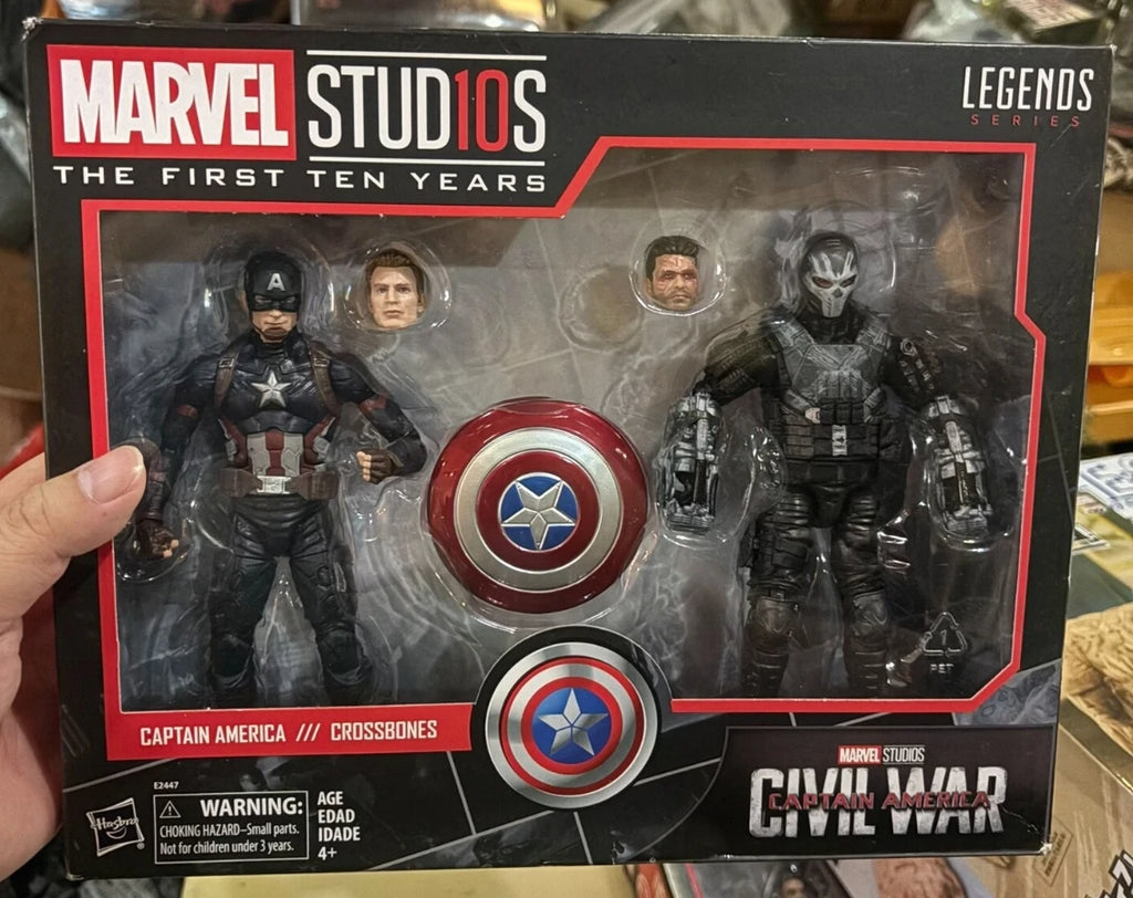 New Original Hasbro Marvel Legends Series CAPTAIN AMERICA CROSSBONES Action Figure Model Toy Birthday Gift Collection