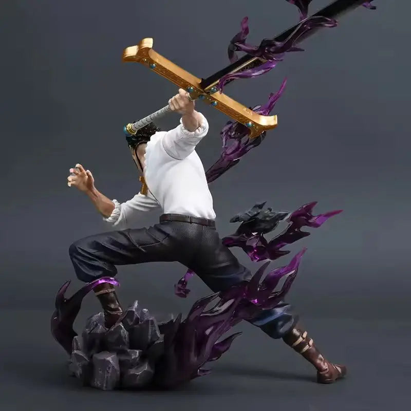 One Piece Dracule Mihawk Фигурки Mi Hawk Екшън Фигурка 35см PVC Статуя Модел Колекция Декорация Детски играчки Подаръци