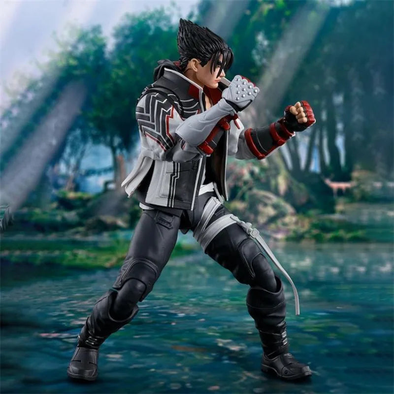 BANDAI SHF TEKKEN 8 Jin Action Figure Tekken 8 Anime Plastic Model Toys for Boys Gift Original Box