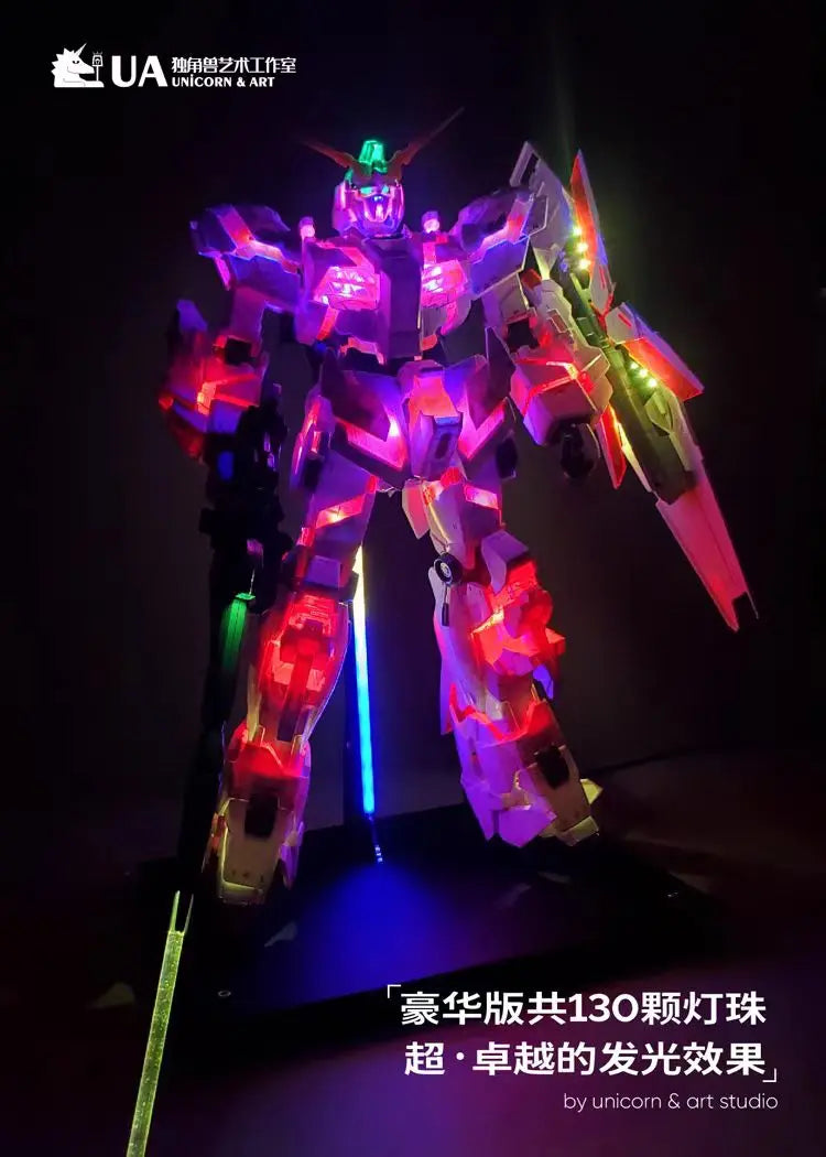 In Stock MEGA Unicorn Lamp Set UA Produced Ground Surface Strongest Applicable To Bandai Big Class 1/48 Model Cool Light Set Toy