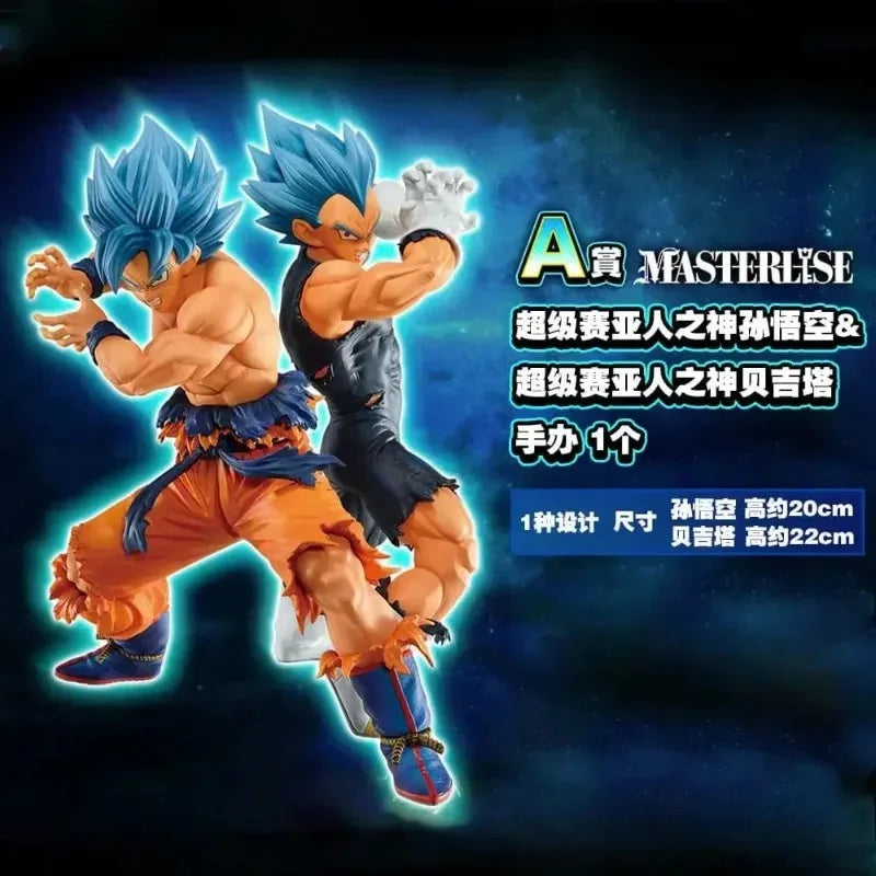 Bandai Original Anime Dragon Ball Ichiban KUJI Vegeta Gogeta Cell Broly Vegeta Son Goku Trunks PVC Action Figure Model Toy