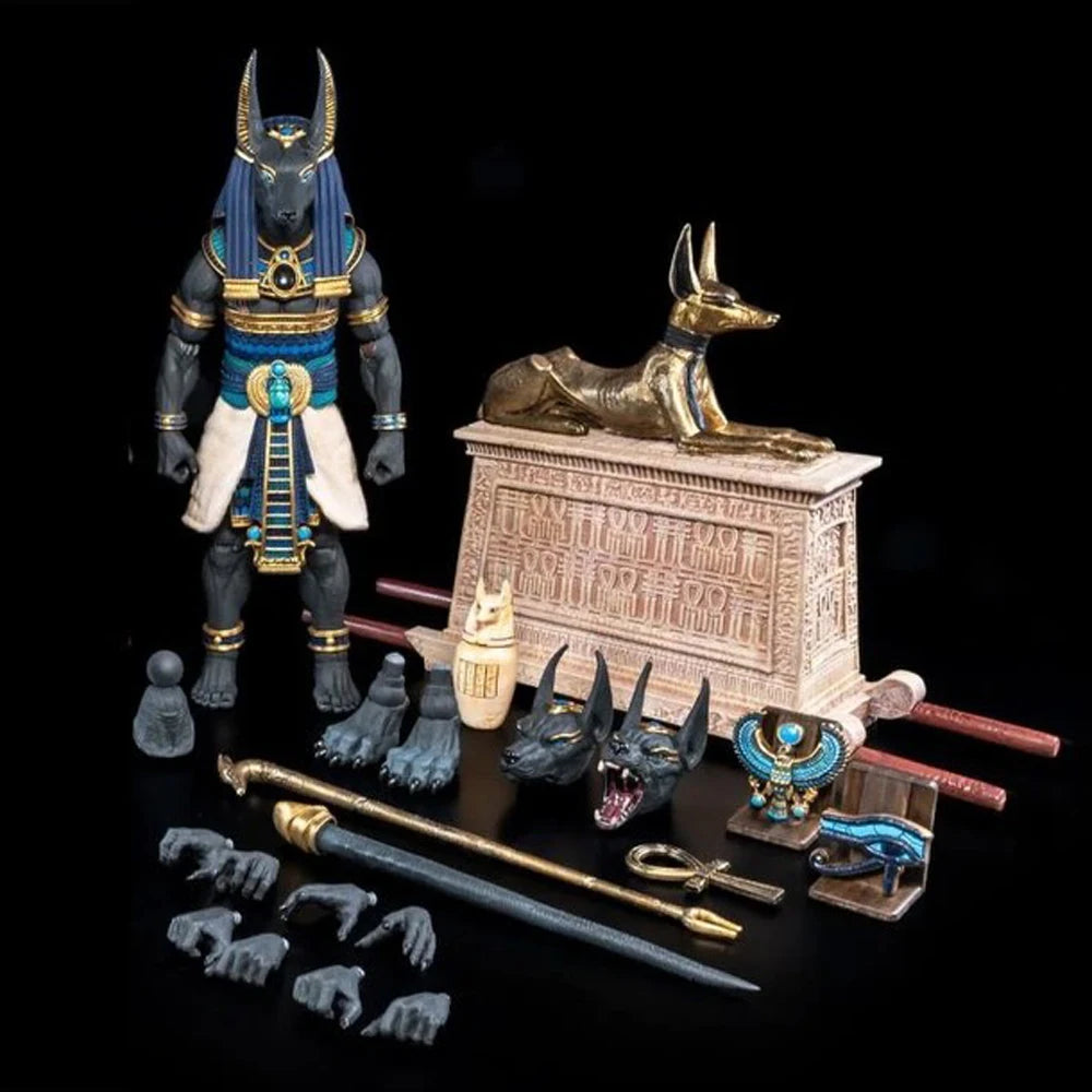 Four horsemen Toy design Anubis Black and Blue Version 7-Inch Action Figure Deluxe Model Doll