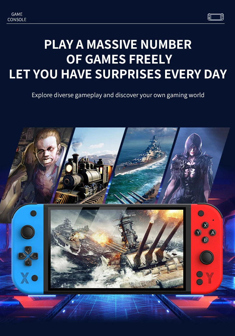 64GB 4000mAh portable handheld game console arcade high-definition For PSP/PS1