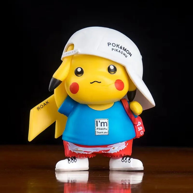 Pokemon Pikachu Psyduck Doll Anime Action Figure Cute Toy Car Desk Q Figural Merchandise Decoration Model Children Birthday Gift