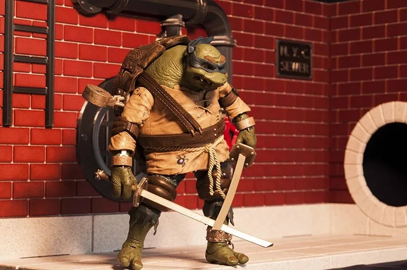 Wikeetoys Display Base New York Sewer Maßstab 1/12 für 6 Zoll Actionfiguren TMNT Einfache Szene für Fotos