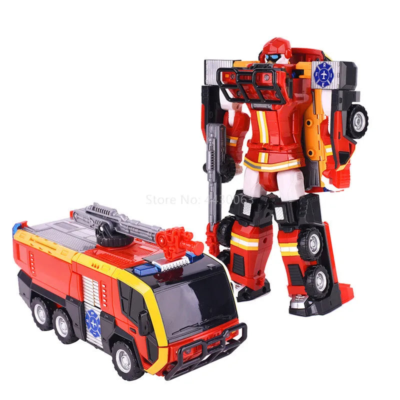 Newest Big ABS Tobot Transformation Robot Toys Korea Cartoon Brothers Anime Tobot Deformation Car Bulldozer Toys for Child Gift