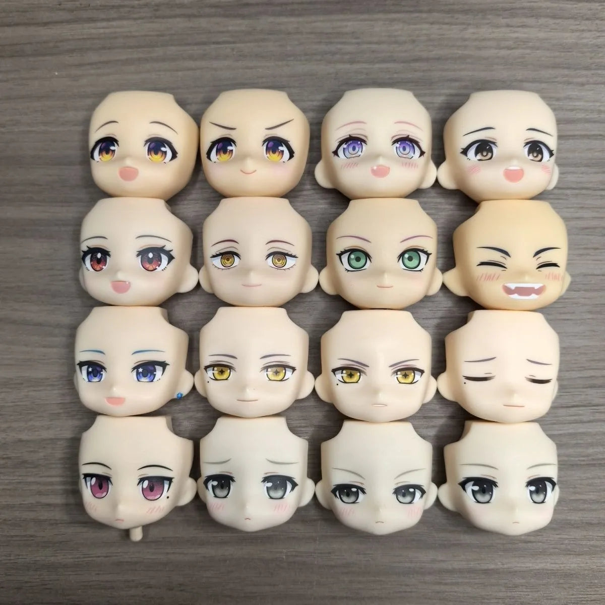 chunriyeqiong GSC Clay Man OB11 doll universal replacement face expression doll accessories