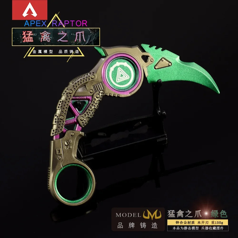 15cm Apex Heirloom The Claw of A Raptor Karambit Melee Knife Toy Sword Figure Combat Knife Gifts for Friends Game Peripheral