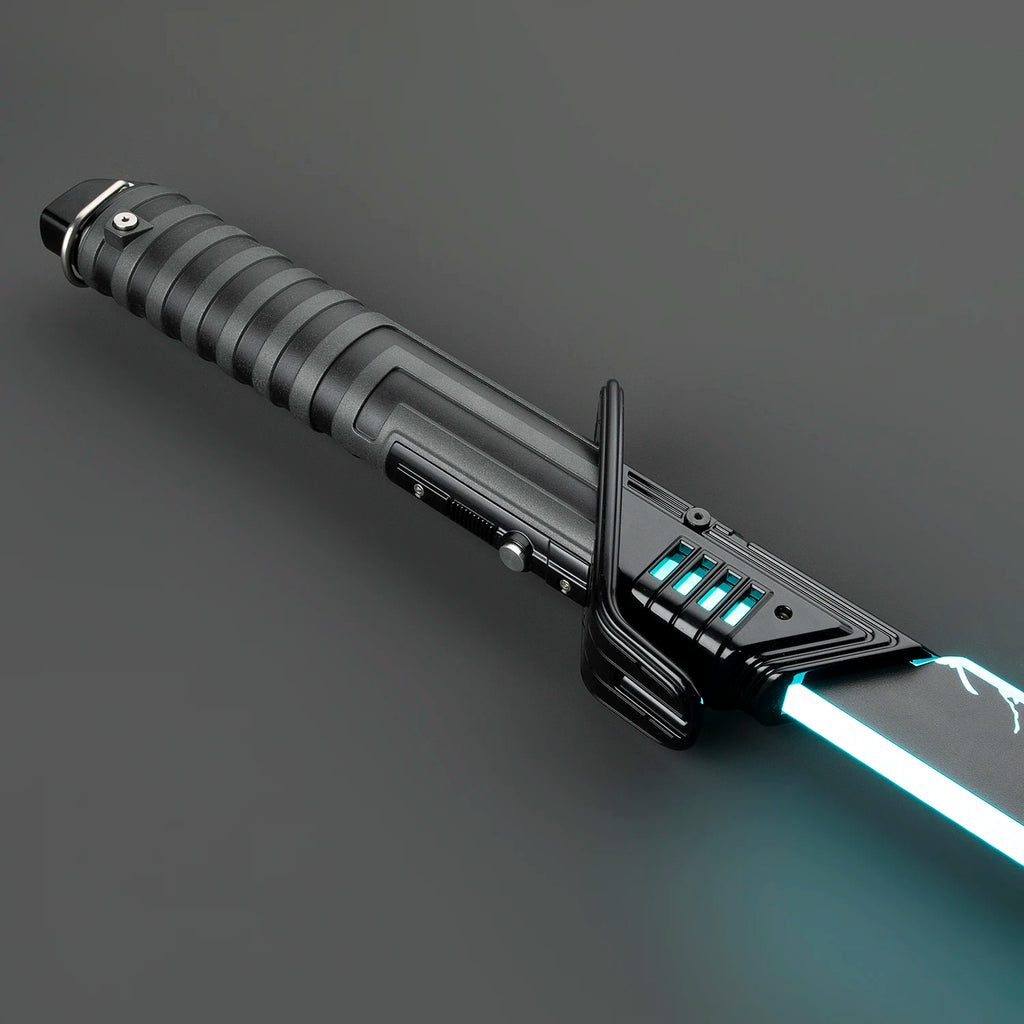 DamienSaber Dark Saber Xeno3.0 Pixel Sensitive Smooth Swing Lightsaber Heavy Dueling Metal Handle with Bluetooth Laser Sword