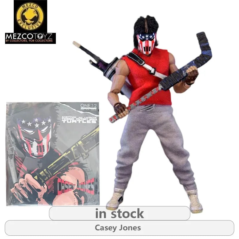 Mezco Toyz Original Teenage Mutant Ninja Turtles Series Casey Jones Anime Action Figure Model Toys Movable Model Gifts Fo Boys