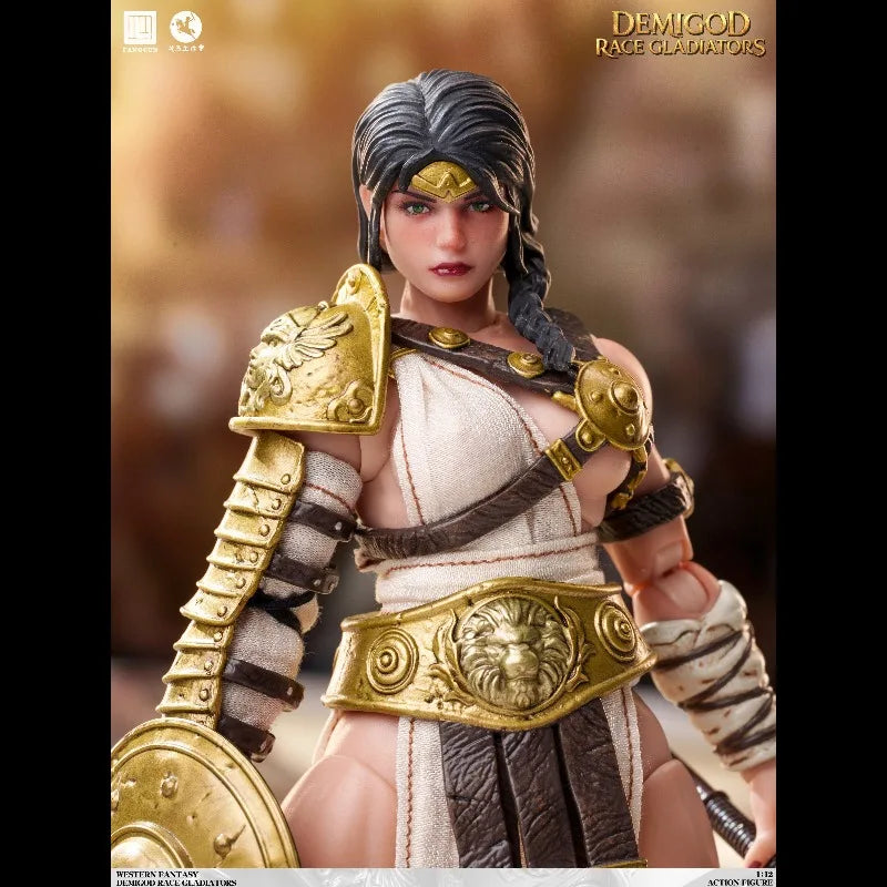 Fangcun Studio 1/12 Demigod Gladiator Achilia Movable Figure High Quality Fine Design