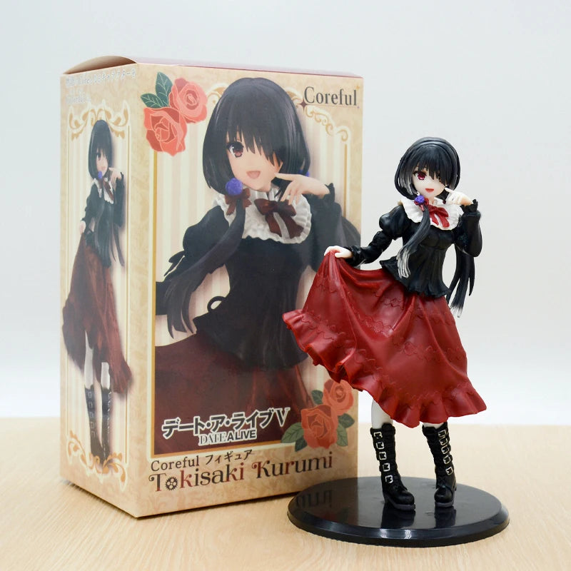 24cm KDcolle Date A Bullet Kurumi Tokisaki Anime Figure Date A Live Yatogami Tohka Bunny Girl Action Figure Adult Model Doll Toy