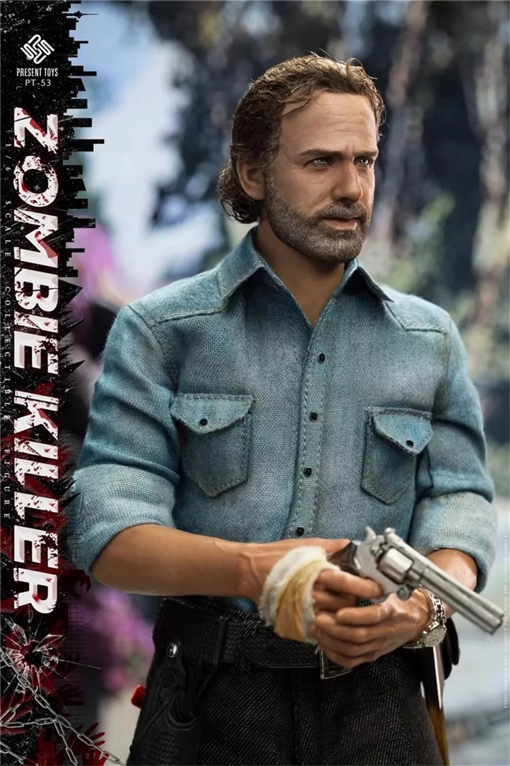 In Stock For Sale 1/6 Present Toys PT-sp53 The Walking Dead Rick Guy Warrior Solder Full Set Moveable Action Figure For Collect