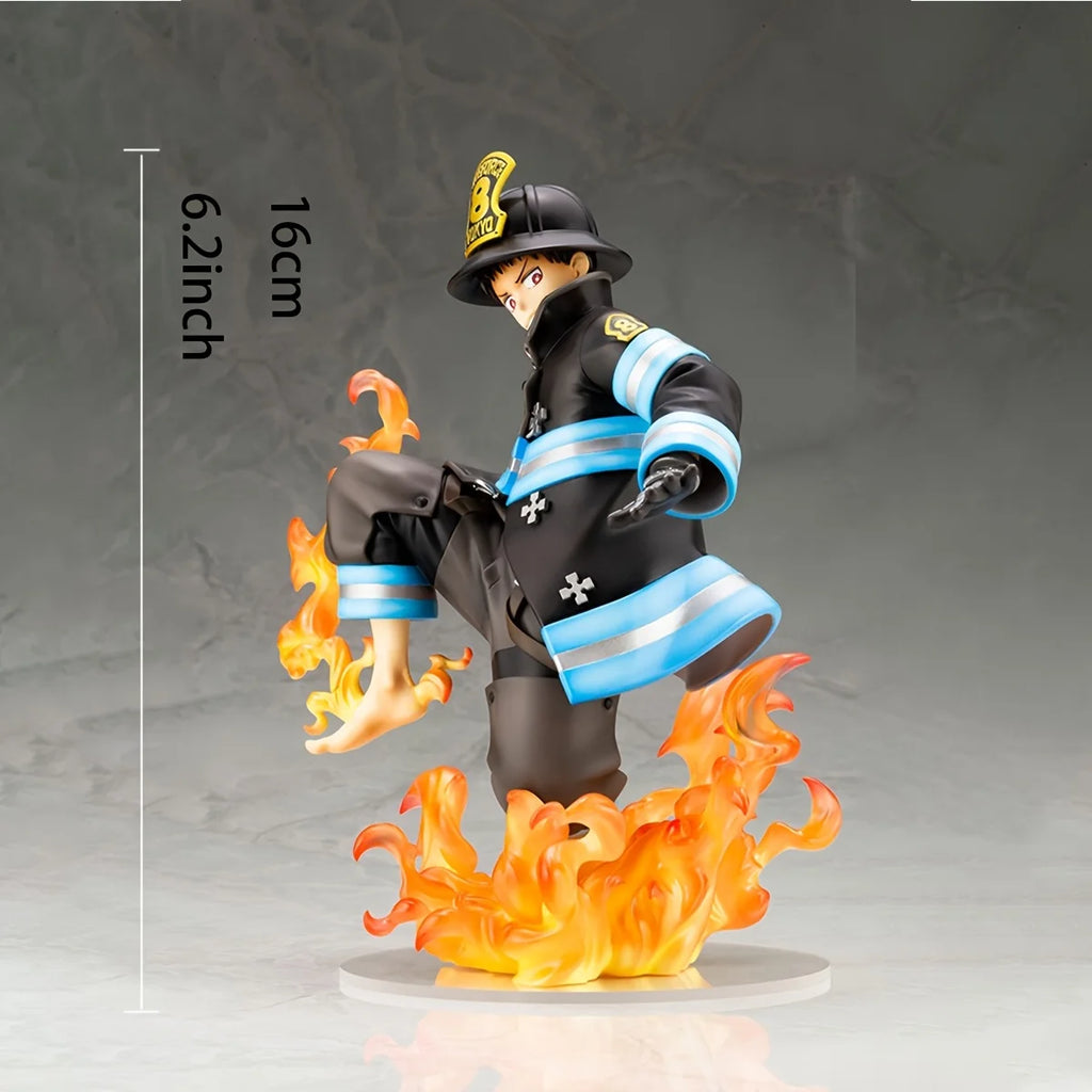 Enen no Shouboutai (Fire Force) Shinra Anime Charakter Statue Modell Sammlerfigur Spielzeug Dekoration Anime Merchandise Kleines Gi