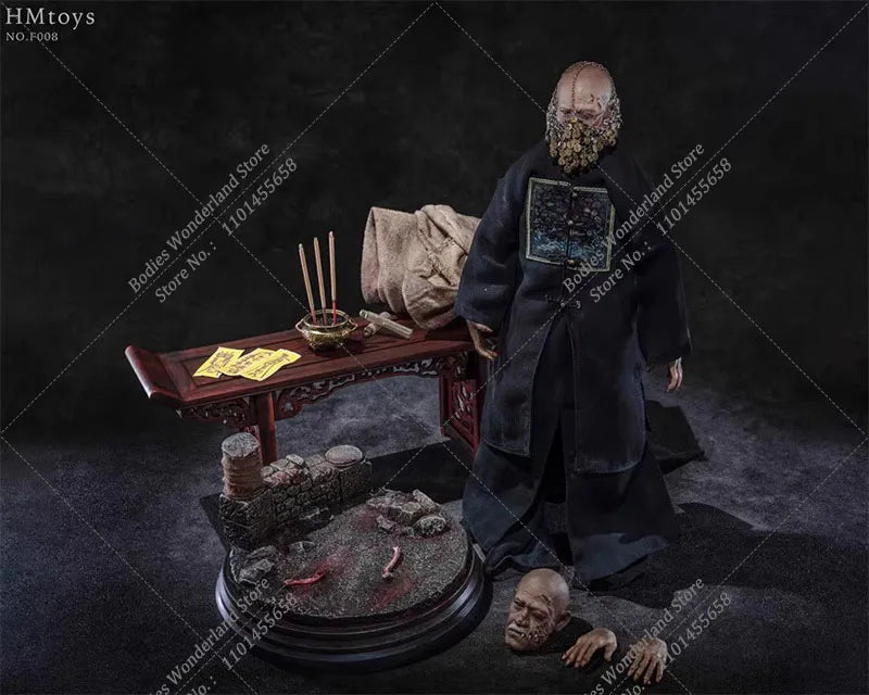 Deluxe Edition HMTOYS NO.F008 1/6 Scale Collectible Zombie-Rebirth Movable 12Inch Male Action Figure Doll with Platform Scene