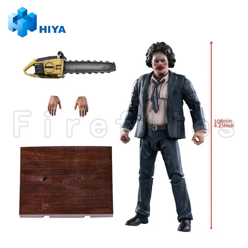 1/18 HIYA 4inch Action Figure Exquisite Mini Series Texas Chainsaw Massacre 1974 LeatherFace - Pretty Woman Mask