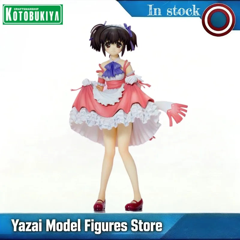 In Stock Original KOTOBUKIYA ToHeart2 Yuzuhara Konomi Pink Maid Ver. 1/8 19cm PVC Anime Figure Toy Gift Ornament