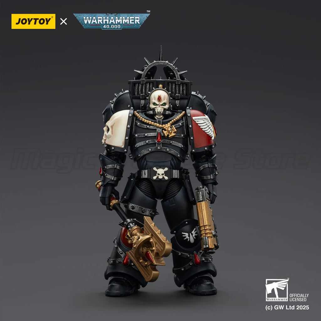 【MT】JOYTOY Warhammer 40K Blood Angels Lemartes with Jump Pack Blood Crozius and Absolver Bolt Pistol 1/18 Action